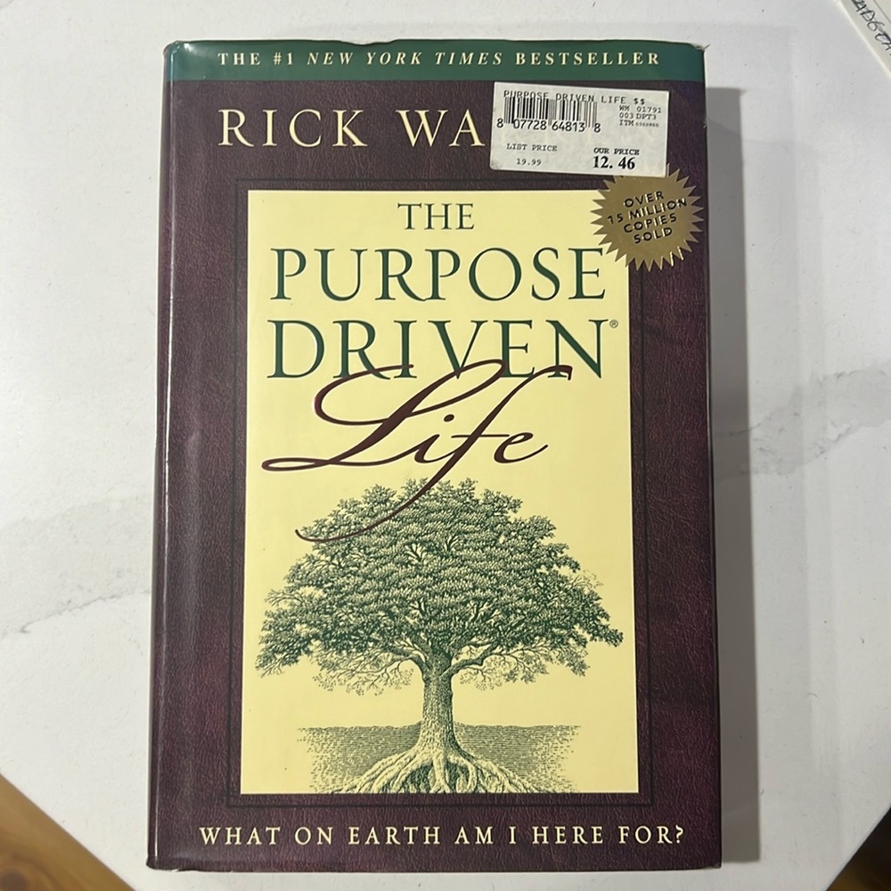 The Purpose Driven Life Hardcover Book by Rick Warren